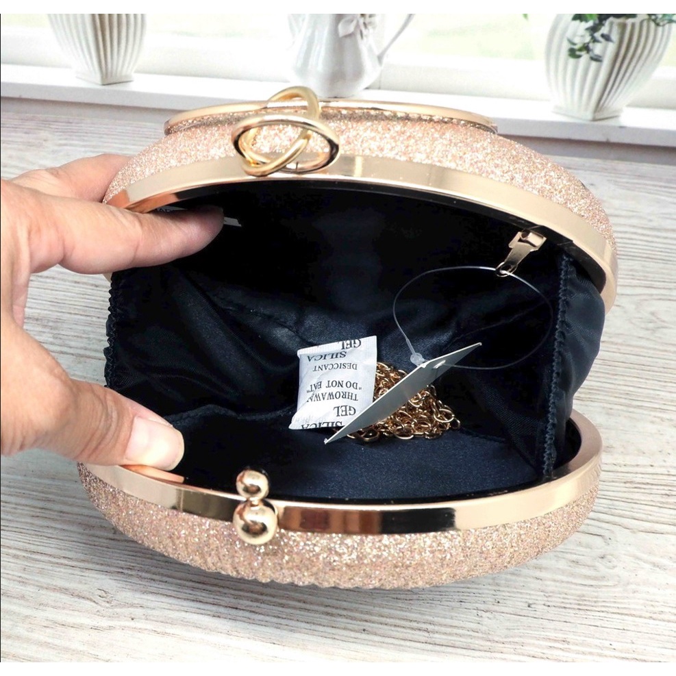 TFT AX200297 927059 AX7059 D43 (1 KG MUAT 3) TAS PESTA WANITA IMPORT TAS PESTA BULAT IMPORT CLUTCH PARTY BEST SELLER 22075