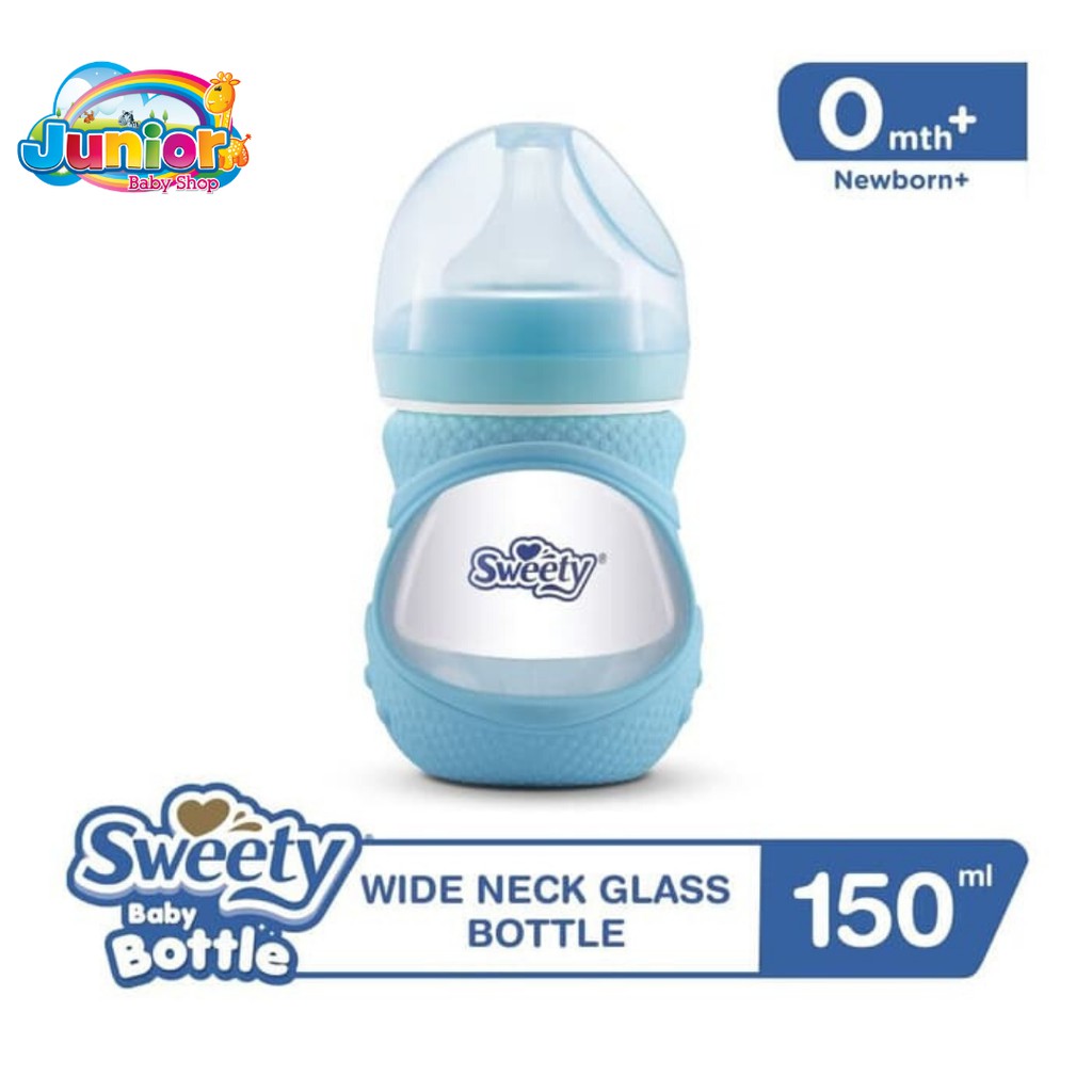 Sweety Baby Bottle Wide Neck Glass Bottle 150ml