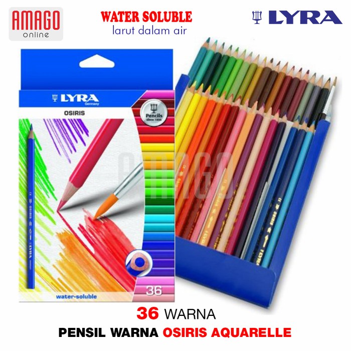 

Jual Pensil Warna Lyra Osiris Aquarelle Water Soluble - 36 Warna - 2531360 Murah
