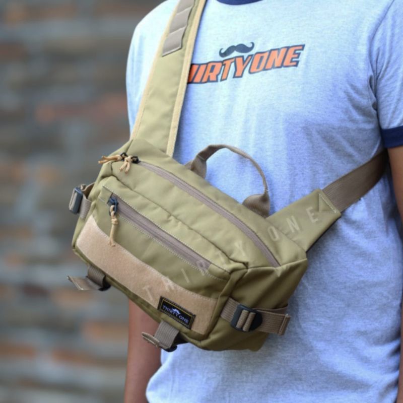 Tas Selempang / Tas Selempang Tactical / Waistbag Waterproof / Tas Selempang Pria / Tas Selempang Sakone