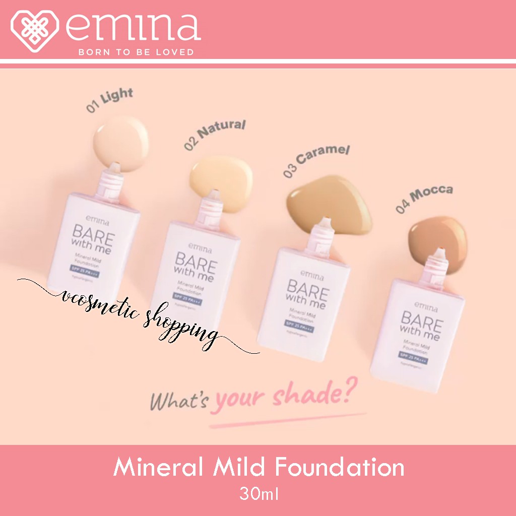 EMINA Bare With Me Mineral Mild Foundation SPF 25 PA+++