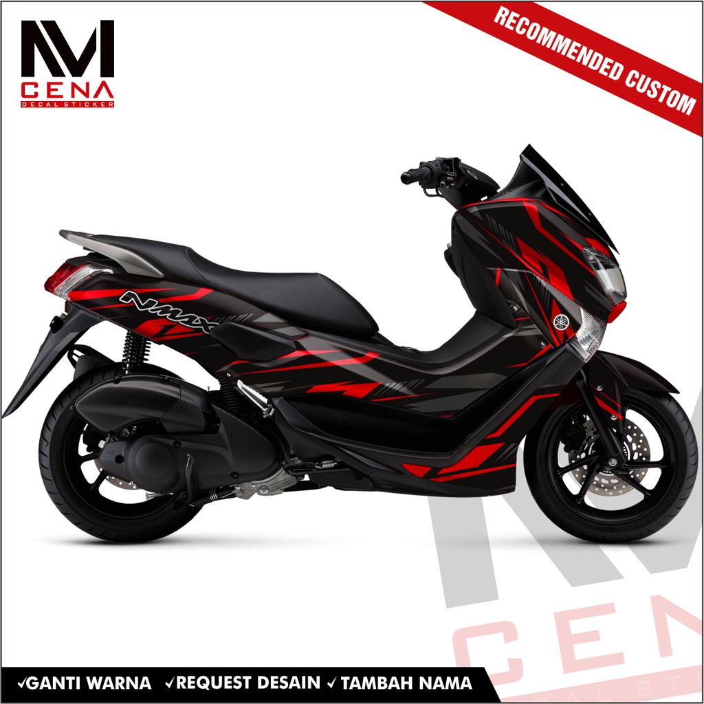 Sticker Striping Decal Nmax full body sticker Nmax custom red Shopee