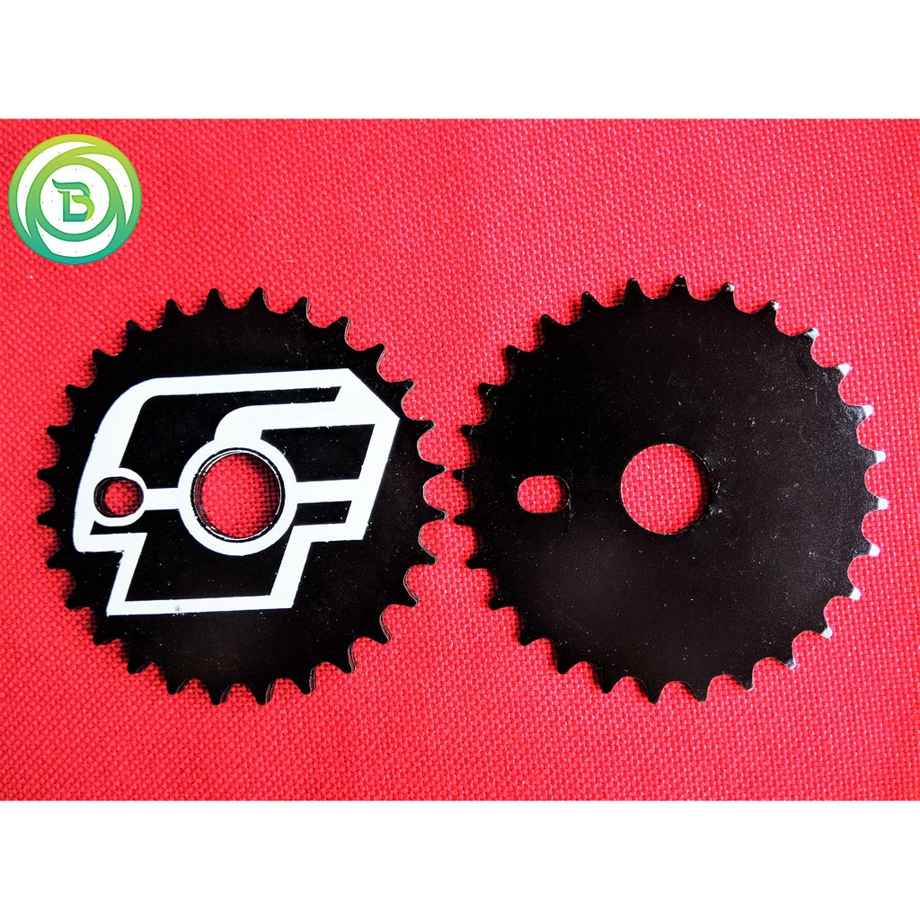 Gear Piringan Gear Depan Sepeda Hitam BMX 28T GT