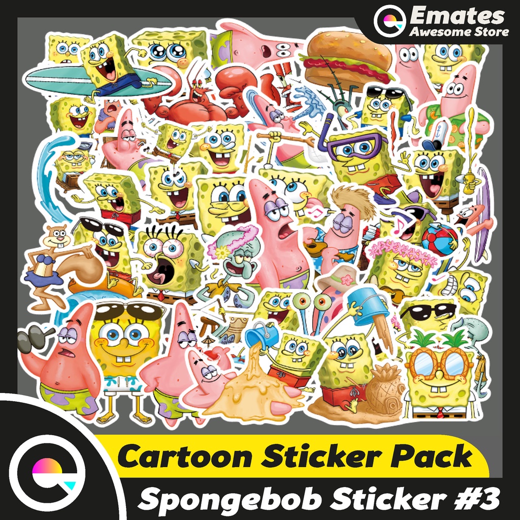 

[ISI 50 PCS] Stiker Sticker Spongebob Suarepant #3 | Stiker Aesthetic Sticker Lucu
