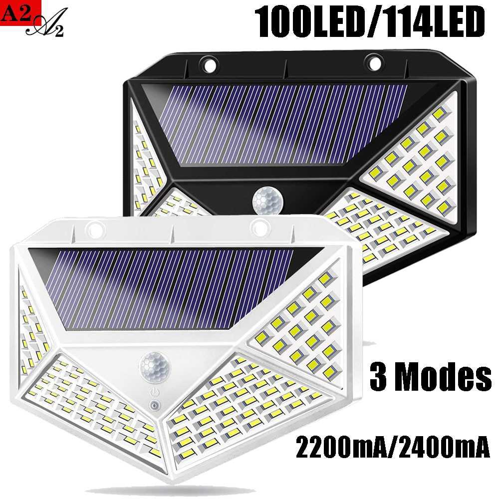 TaffLED Lampu Taman Solar Panel Sensor Gerak 100 LED - HW1015