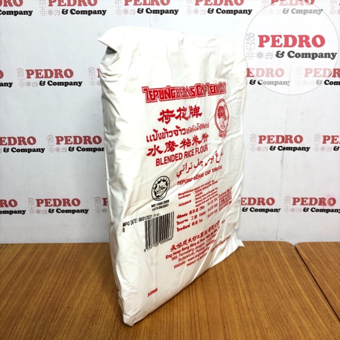 

Ketan-Beras-Tepung- Tepung Beras Cap Teratai 500 Gram - Blended Rice Flour -Tepung-Beras-Ketan.