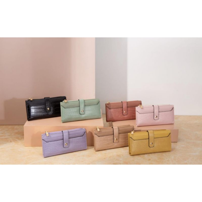 Nicole Wallet Dompet Panjang Motif Croco Jims Honey