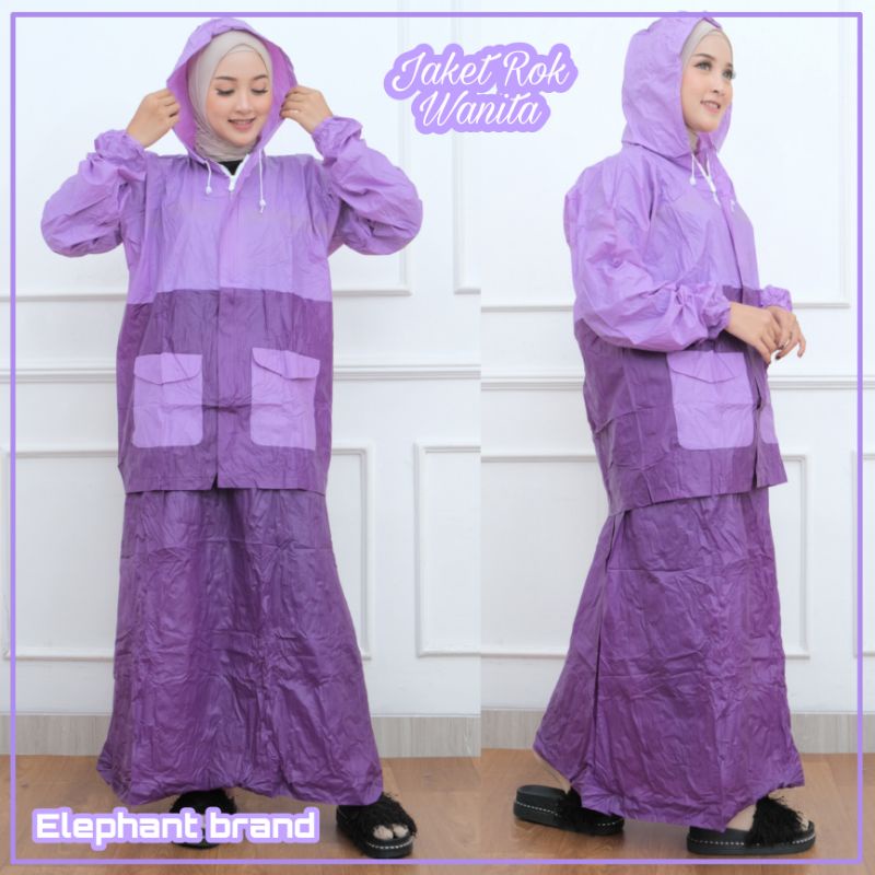 Jas Hujan Rok Wanita Mantol Jaket Rok Wanita