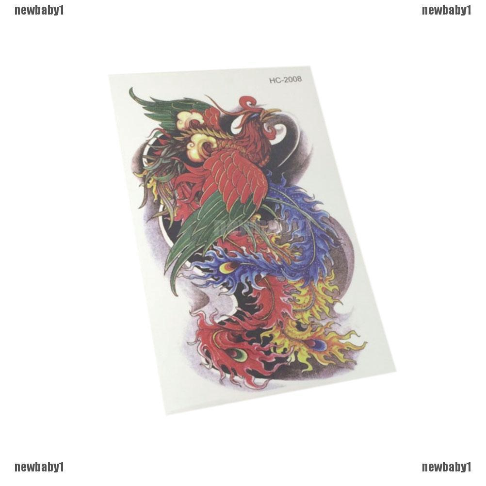1pc Tato 3d Temporari Gambar Burung Phoenix Elegan Sexy Shopee