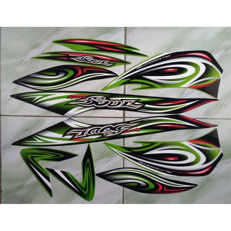 STRIPING /STICKER LES BODY MIO SOUL 2008