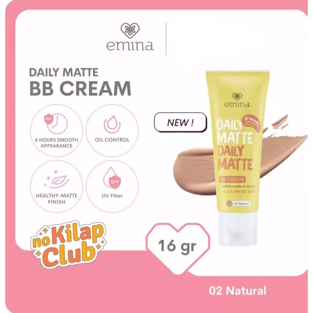 EMINA Daily Matte BB Cream With SPF 25** PA++ 16 gr