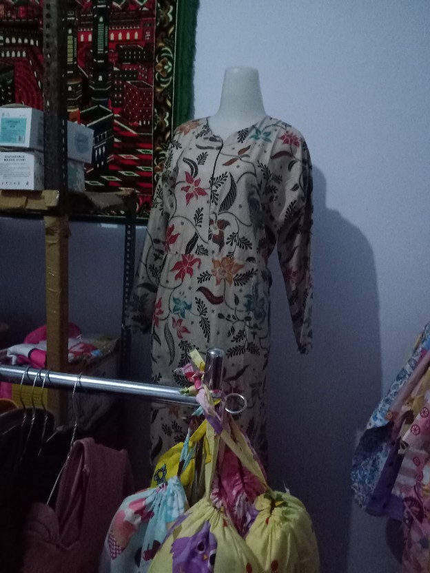 Gamis Batik (cod) Manggar Gamis Batik Pesta Model Terbaru