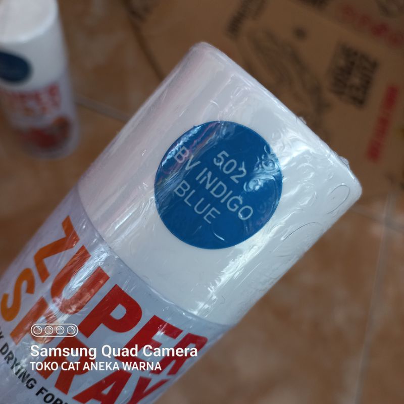 cat semprot 150cc indigo blue biru zuper spray produk dari rj london spray paint pilok pilox pylox