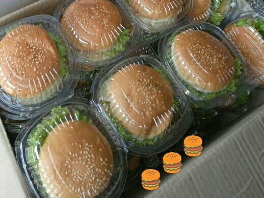 Mika Roti Burger / Hambuger / Mika Bolu Isi 50 Pcs