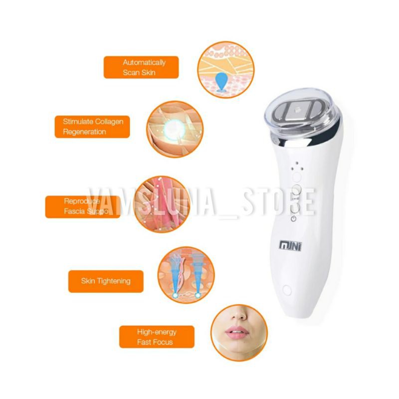 Mini rf hifu alat ultrasound radio frequency rf 2in1 detox anti aging kerut kantung mata