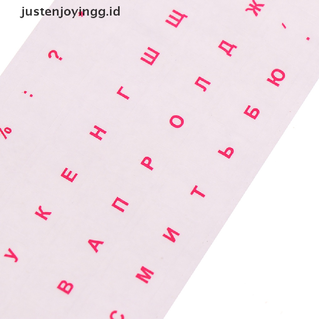 Stiker Film Pelindung Keyboard Bahasa Rusia Untuk Notebook