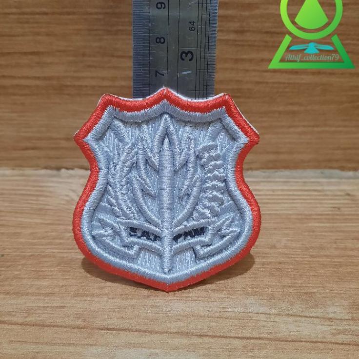 (MURAH BANGET) Bordir Timbul 3D Kewenangan Satpam Lis Merah Bordir Timbul Gada Pratama Lis Merah