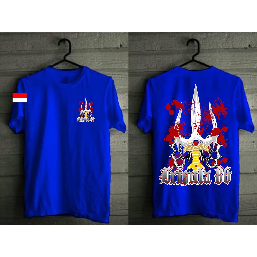 Kaos Pagar Nusa Trisula 86 Simpel Distro-Biru