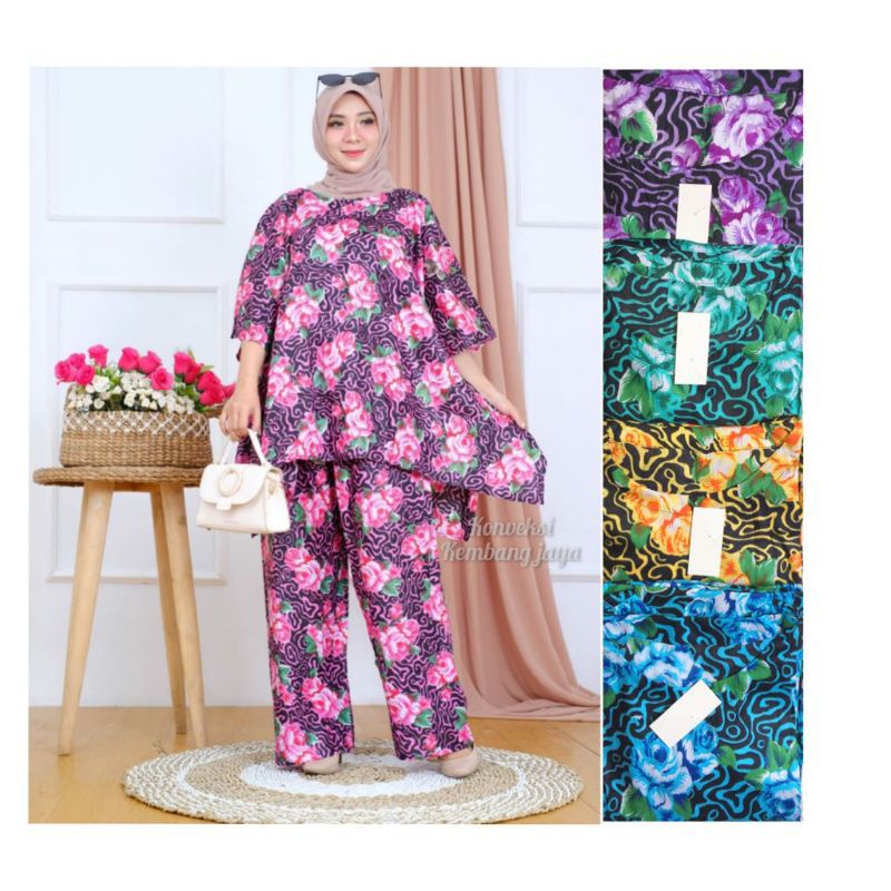 BABY DOLL SET jumbo ATASAN LGN PNDK RAYON FIT TO XL