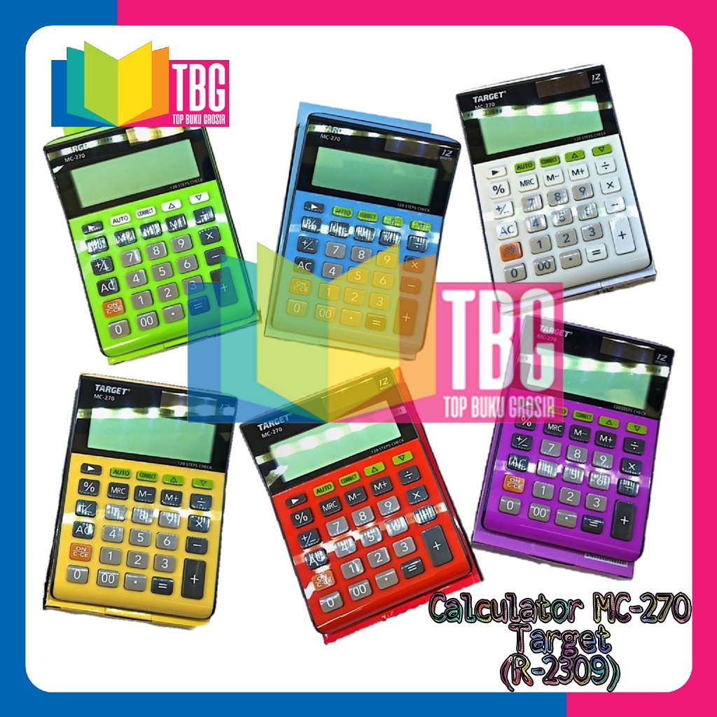

CALCULATOR MC270 TARGET/ KALKULATOR 12 ANGKA/ CALCULATOR 12 DIGIT (R-2309)