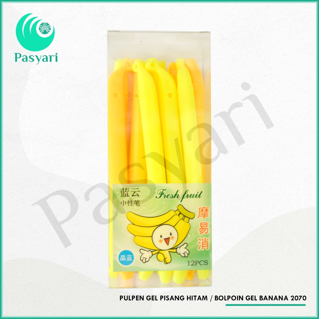 

Pulpen Gel Pisang Hitam / Bolpoin Gel Banana 2070