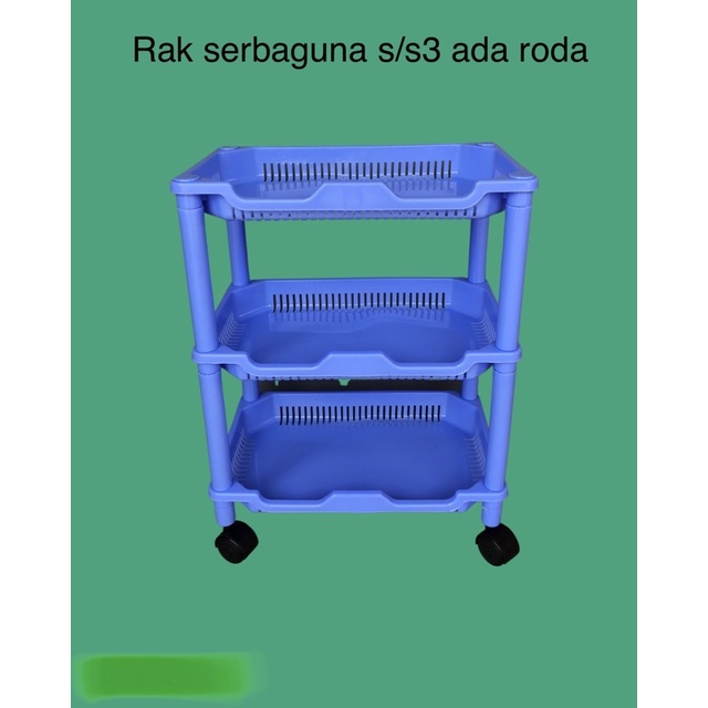 rak salon susun tiga ada roda
