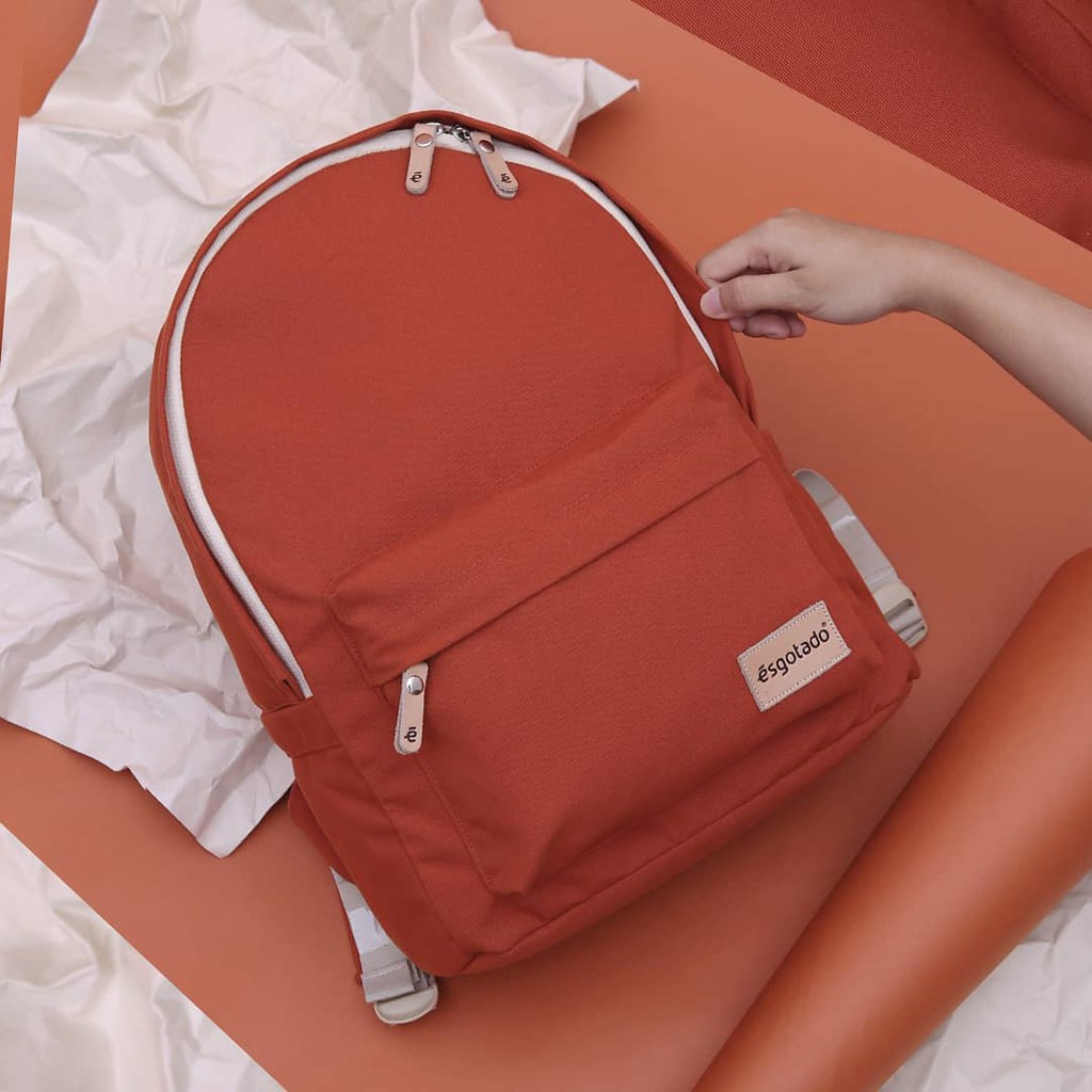 Limito Mochilo Onzo Terracotta | Tas Ransel Mini Polos Kecil Simpel Wanita Backpack |FORIND Esgotado