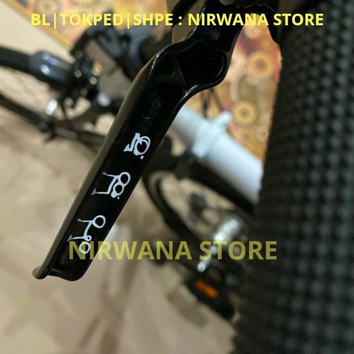 TERMURAH PROMO Stiker crank brake logo sepeda lipat brompton TERMURAH MURAHMERIAH