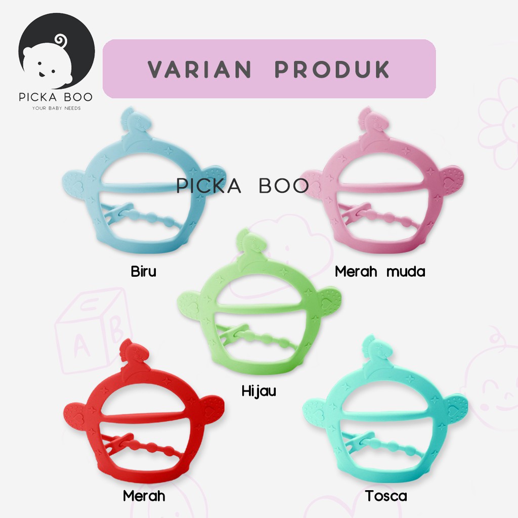 PICKA BOO Teether Gigitan Bayi Bentuk Sangkar