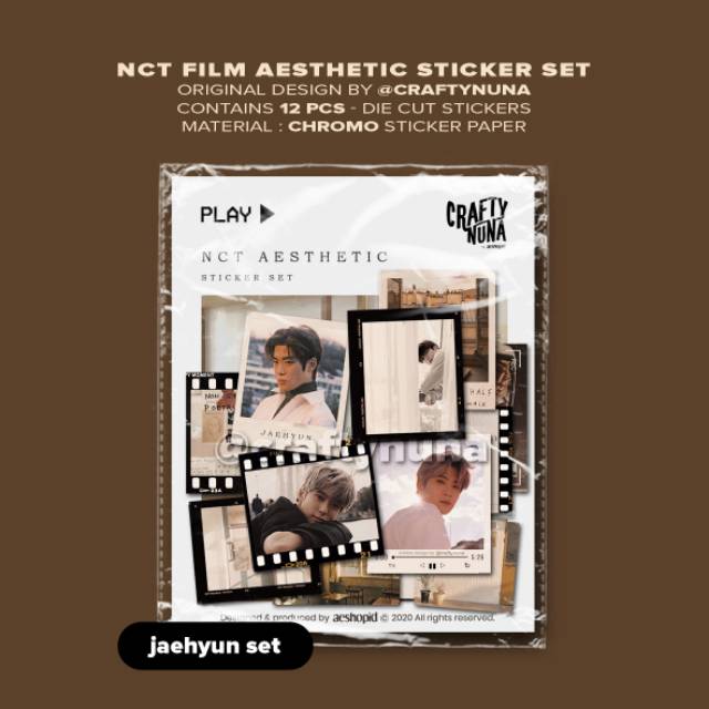 (NC-004) NCT FILM AESTHETIC STICKER SET ✨ by Crafty Nuna - stiker case hp buku jurnal bujo 127 dream kpop