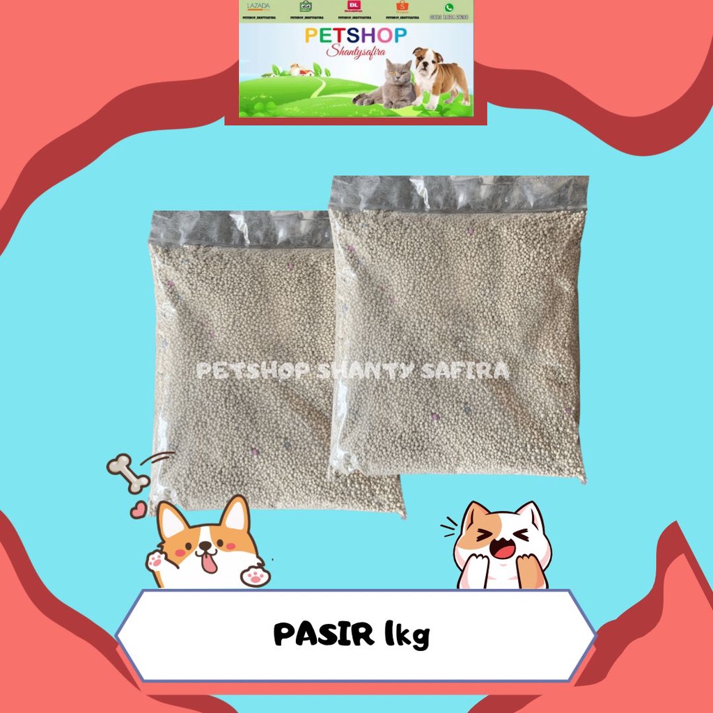 TERMURAH PASIR KUCING GUMPAL WANGI BENTONITE TOP CAT LITTER 1 KG