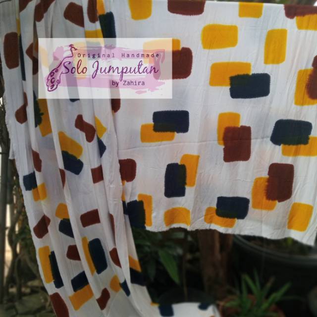 Kain Shibori BATU BATA - Rayon Santung