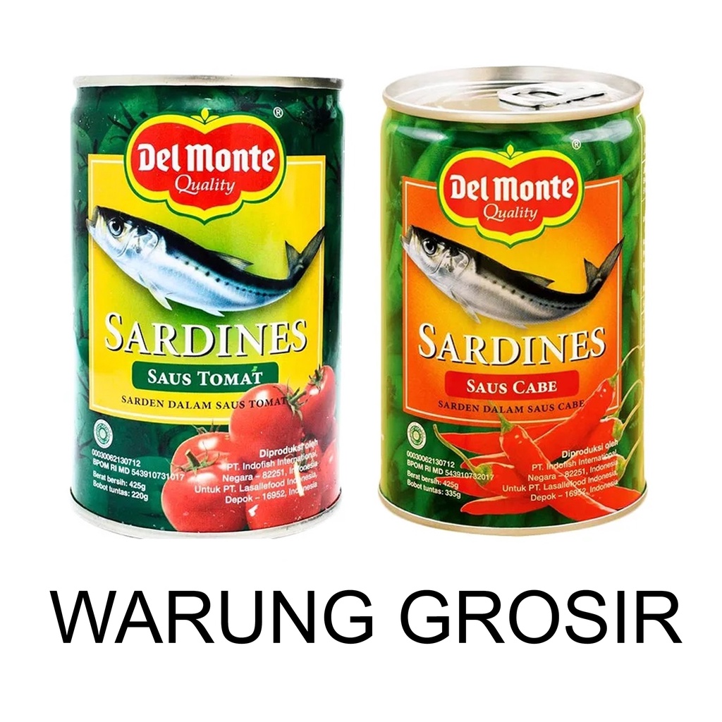 

DELMONTE SARDINES CABE DAN TOMAT 425 GRAM
