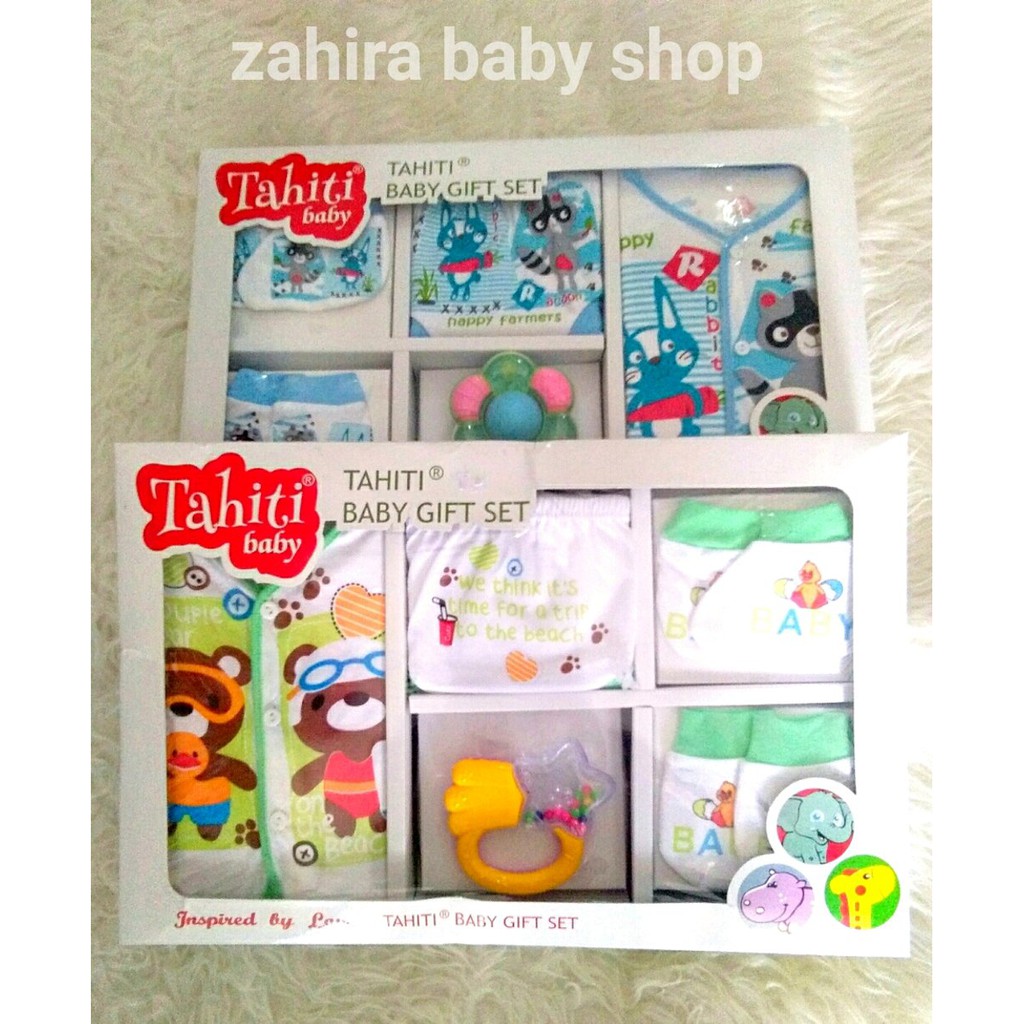 Tahiti Baby Gift Set/Paket kado bayi/Paket Baju Setelan Anak/Paket Perlengkapan Bayi