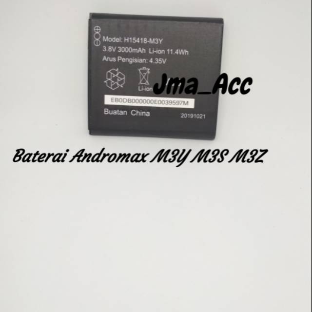 Baterai Andromax M3Y M3S M3Z  3000 mAh Original battery