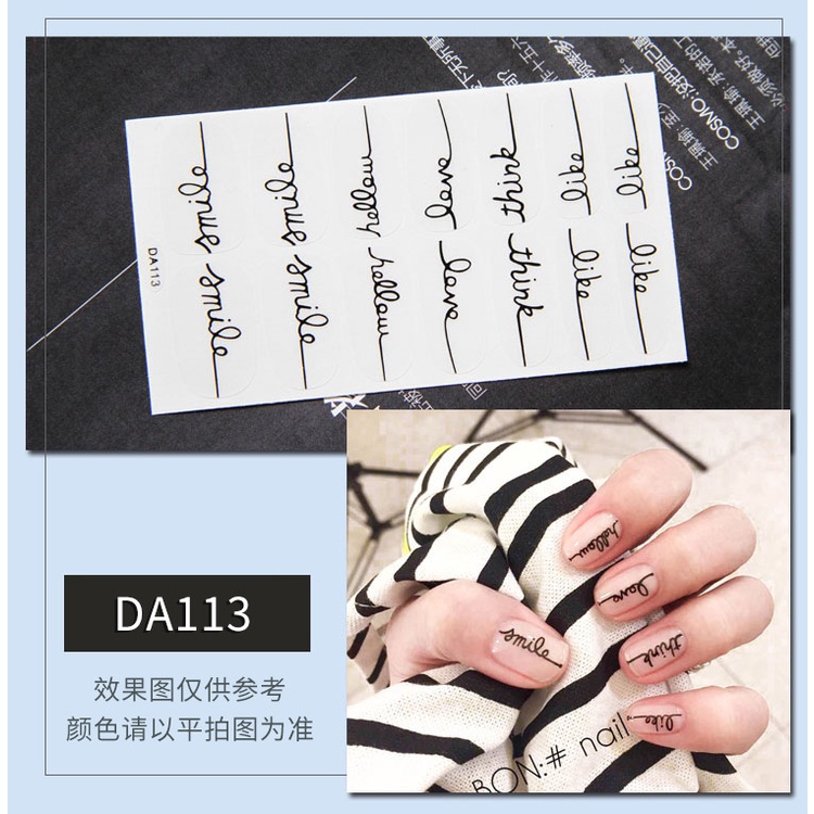 Stiker Kuku High End Motif Kartun 3D Nail Sticker 14PCS