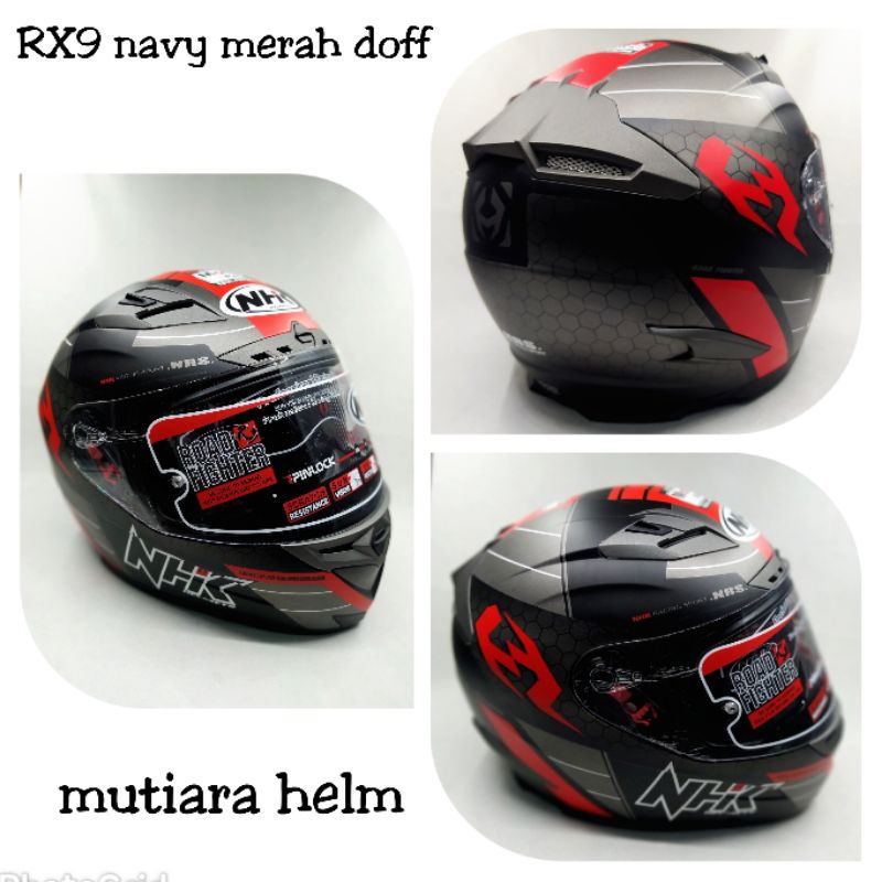 Helm NHK RX9 navy red doff