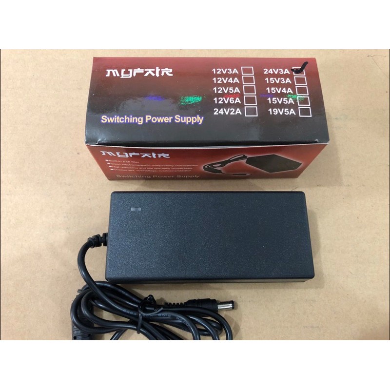 Adaptor switching 24 v 3 a Power supply 24v 3a MYFAIR