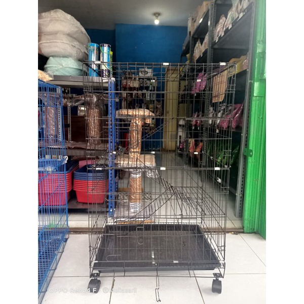 KANDANG KUCING TINGKAT 3 / KANDANG MUSANG / KANDANG KELINCI / KANDANG LIPAT