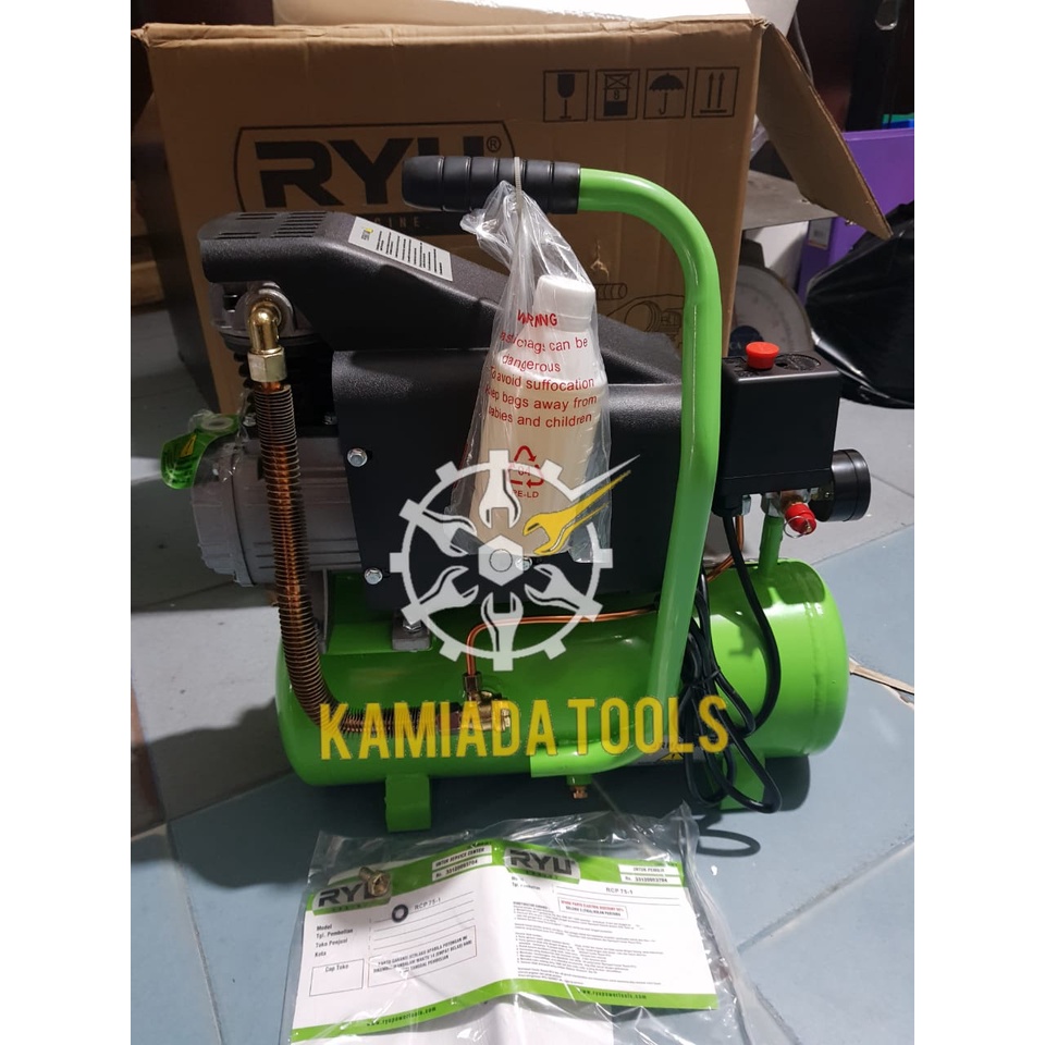 KOMPRESOR RYU RCP75-1 KOMPRESOR LISTRIK RYU / KOMPRESOR 3/4HP 0.7