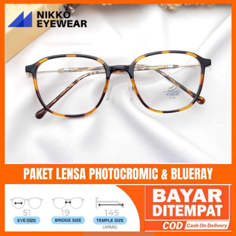 Kacamata Photocromic 6137,Gratis Lensa Photocromic,Kacamata Antiradiasi,Kacamata baca,Kacamata Korea