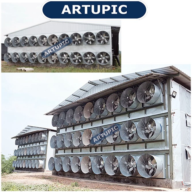 Butterfly Cone Fan 50 Inch 3 Phase Motor Siemens Exhaustfan Blower Kipas Butterfly Conefan Kandang A