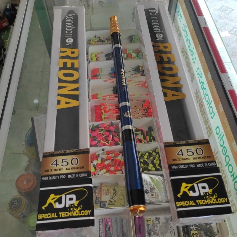 Joran tegek 4 zoom KOINOBORI REONA 450 carbon sambungan DRAT