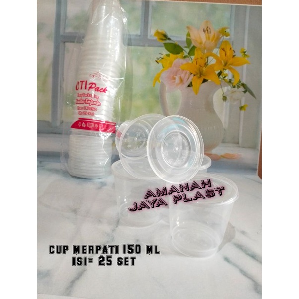 @25 set Thinwall 150ml / Cup Merpati 150ml / Cup Puding 150ml