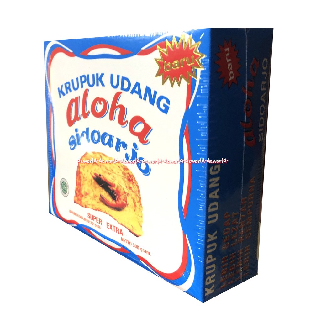 Krupuk Udang Aloha Sidoarjo Super Extra Kerupuk Udang Shirimp Crackers 500gr