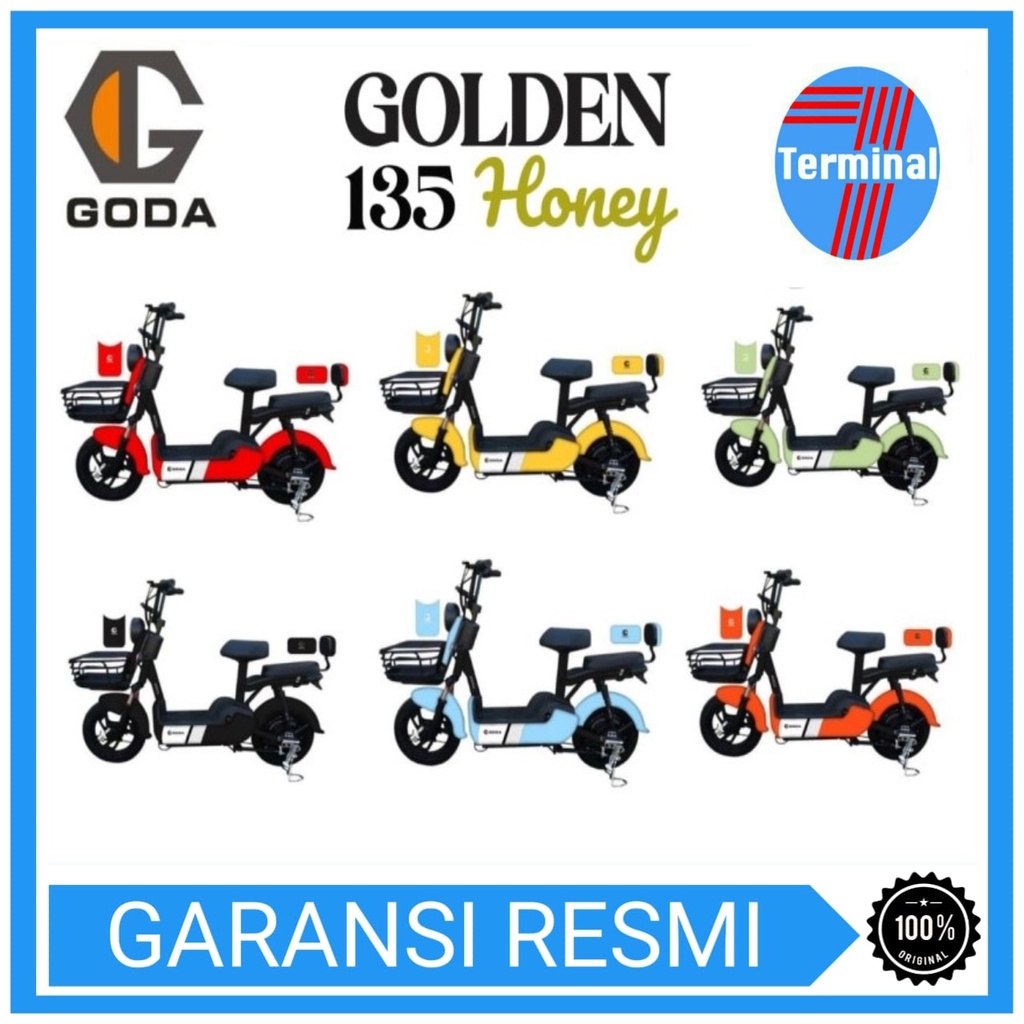 Sepeda Listrik GODA Golden 135 Honey Electric Bike Bicycle