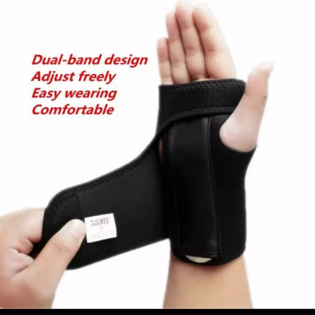 deker CTS Aolikes &amp; WRIST SUPPORT &amp; Pelindung pergelangan tangan &amp; Steel Splint Support