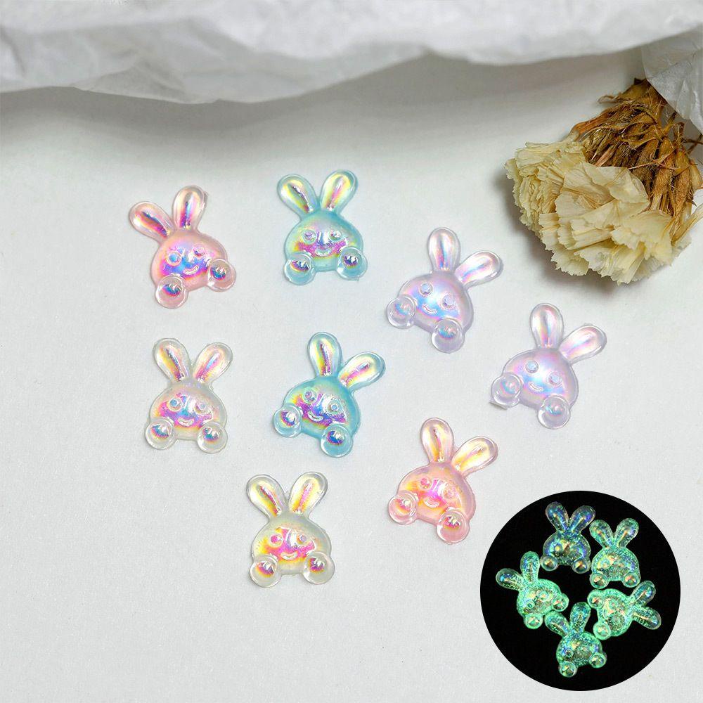 Mxbeauty Bercahaya Dekorasi Nail Art 100 Pcs Kartun Glitter Perhiasan Kuku Berlian Kawaii Nail Art Ornamen DIY Manicure Aksesoris