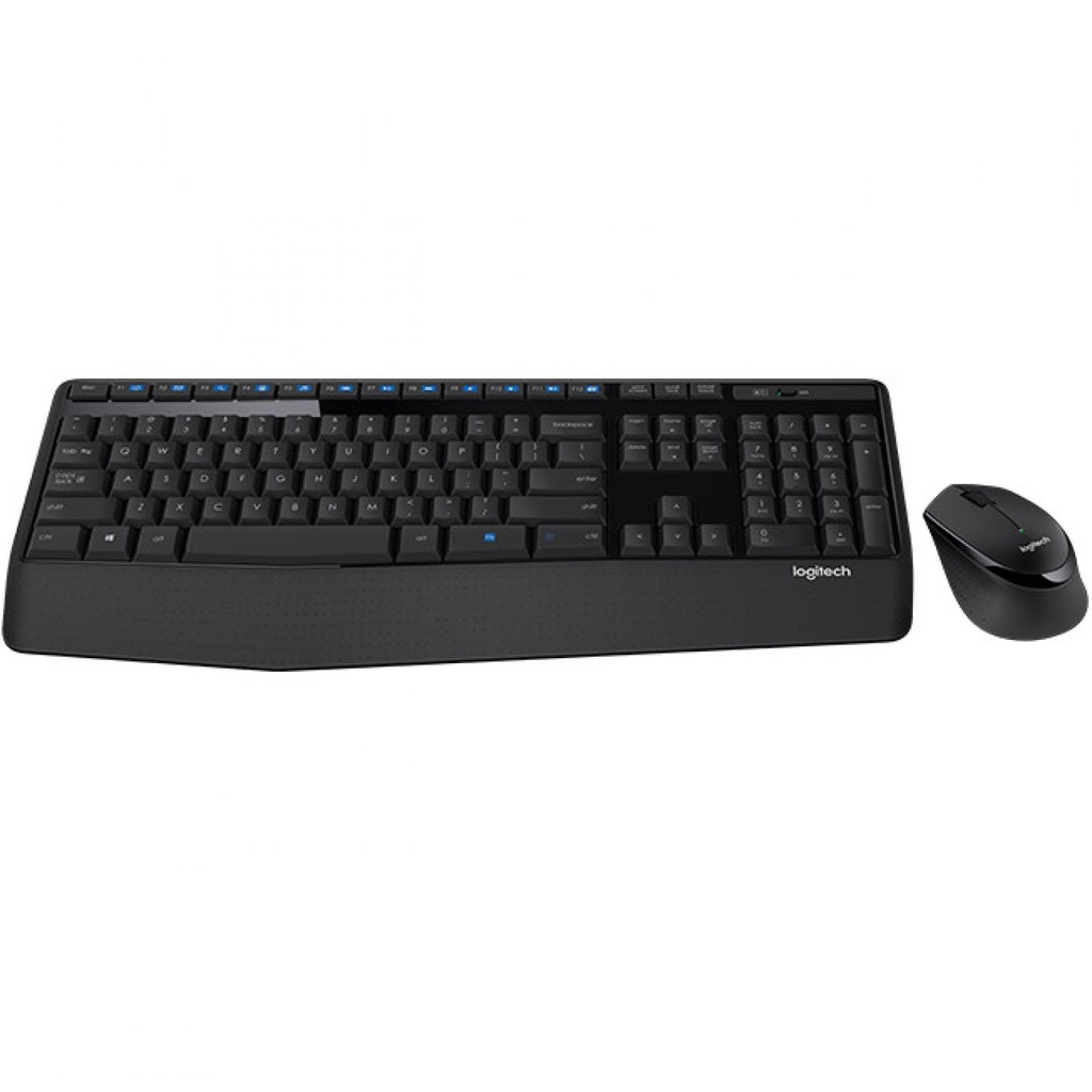 Logitech Comfort Wireless Keyboard Extended Battery - MK345-Hitam