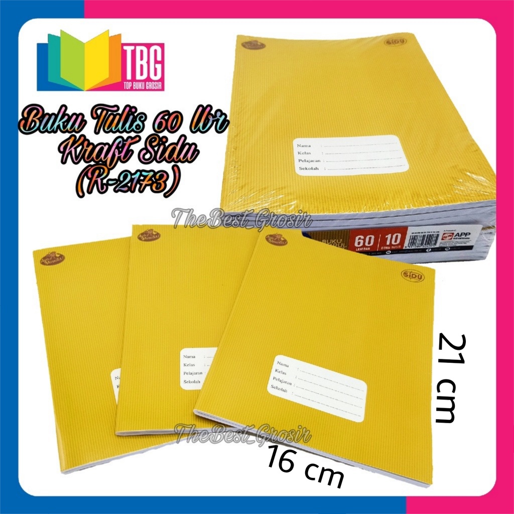 

1 PCS BUKU TULIS 60 LBR KRAFT SINAR DUNIA / BUKU TULIS / BUKU SEKOLAH (R-2173)